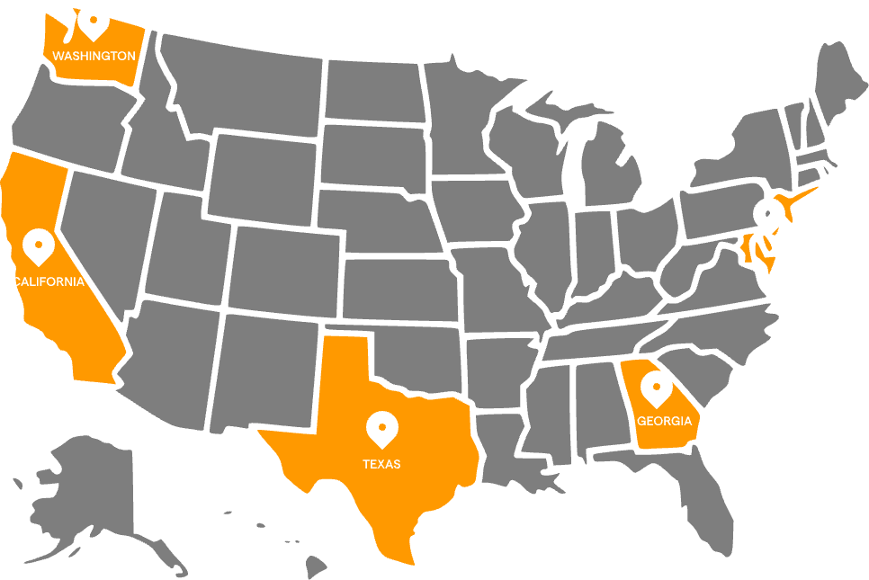 MMS warehouse locations across the USA